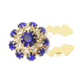 thumbnail image 3 of KLKCMS Decorative Rhinestone Button Cover DIY Decoration Clip on for Dress Suit Hat gold blue, 3 of 9