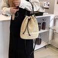 thumbnail image 6 of Jiibva Summer Woven Rattan Handbag Bags, Women Straw Shoulder Bag Drawstring Straw Purse Beach Shoulder Tote Handbags for Women, 6 of 6