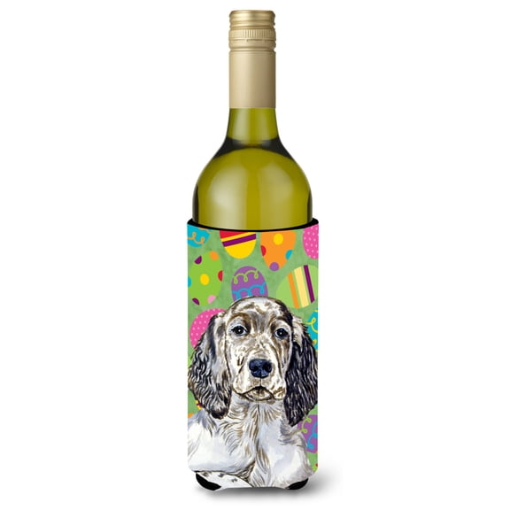 English Setter Easter Eggtravaganza Wine Bottle Hugger