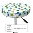 thumbnail image 4 of Lsque Cute Turtle Round Bar chair cushion covers Velvet Fabric Premium Comfort Protects from Scratches and Stains for 14-17 Inch Chair- 12 inch, 4 of 7
