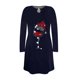 thumbnail image 3 of Vestido largo de mujer de moda con estampado de copa de vino de Navidad sexy para mujer Pompotops  hdfakjf289, 3 of 3
