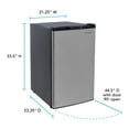 thumbnail image 2 of Avanti 4.5 cu. ft. Compact Refrigerator, Mini-Fridge, with True Freezer in Stainless Steel (RMX45B3S), 2 of 7