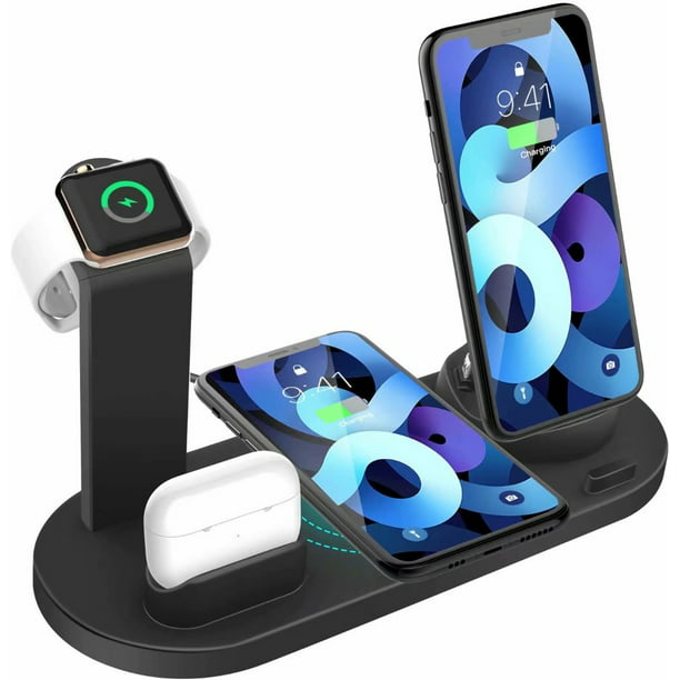 Wireless Charger,4 in 1 Wireless Charging Dock Station for ...