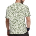 thumbnail image 2 of Wukai Green Rabbit Print Men's Short-Sleeved Mesh T-Shirt,Quick-Dry Short Sleeve Workout T-Shirt-Small, 2 of 8