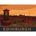 thumbnail image 1 of Georgina Westley - Póster en Lienzo Enmarcado Edinburgh (Marrón, Amarillo, Verde), 1 of 2