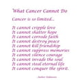 thumbnail image 3 of CafePress - What Cancer Cannot Do Poem Pajamas - Women's Short Sleeve Print T-Shirt and Pants Light Cotton Pajama Set, 3 of 7