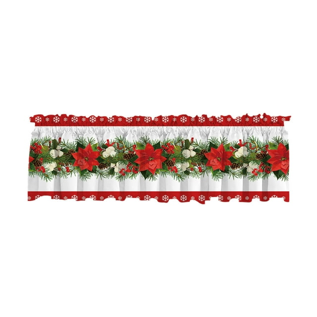 Christmas Window Decorations Essential for Christmas 137X45Cm/53.9X17.7Inches The Exquisite Christmas Style Window Drapery Festive Decorations Making The Window Wear The Coat of Christmas