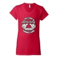 thumbnail image 2 of Wild Bobby, This is What an Amazing Mom Looks Like, Mother's Day, Women Standard V-Neck Tee, Red, X-Large, 2 of 3