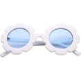 thumbnail image 1 of Gafas de sol redondas con flores para niñas, bonitas gafas de playa retro, 1 of 2