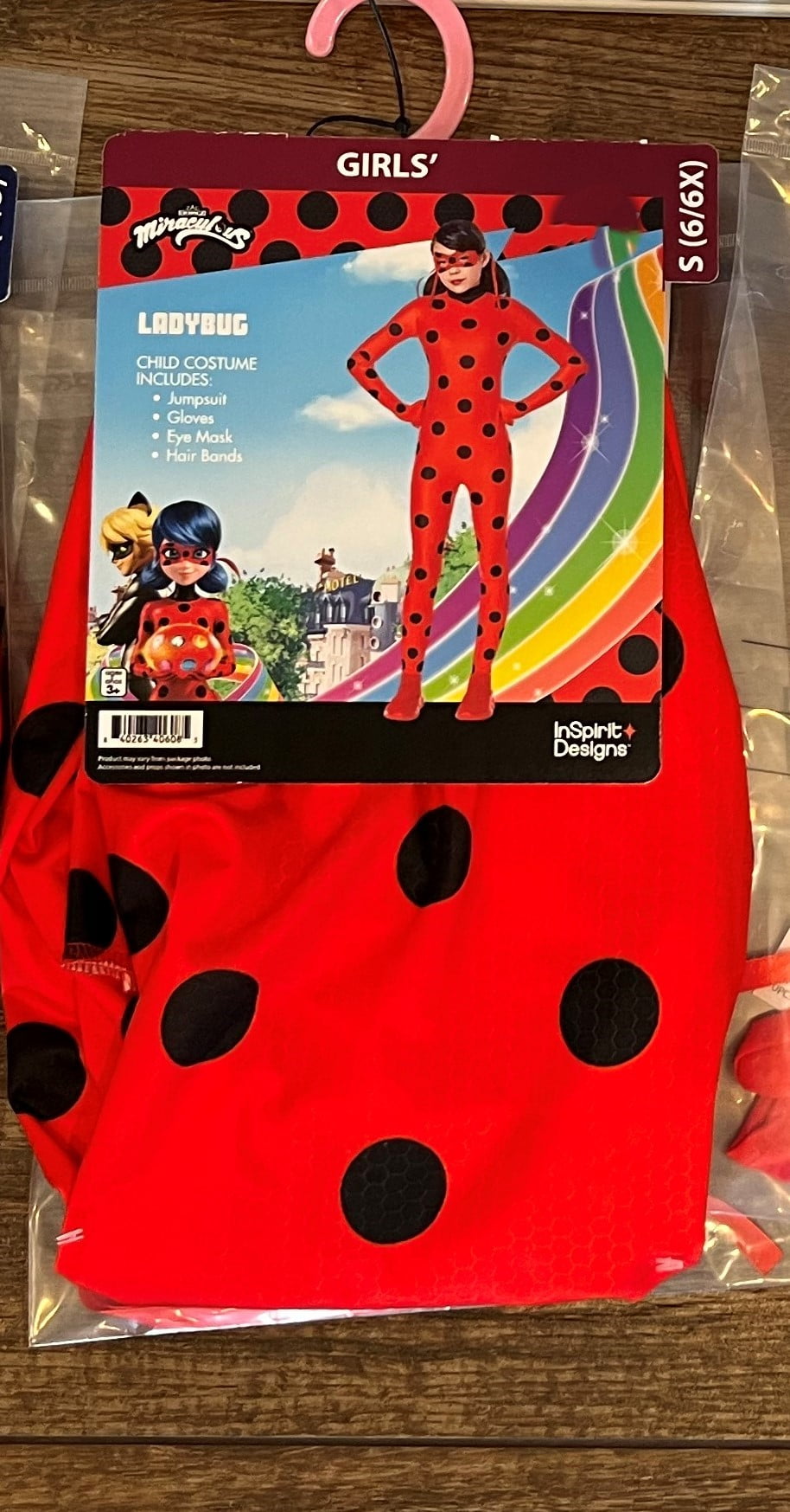 Halloween Girls Miraculous Ladybug Costume, by Way to Celebrate, Sizes 4-10  