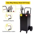 thumbnail image 3 of M optimized 40 Gallon Fuel Caddy, Fuel Tank with Manual Transfer Pump for Gasoline & Diesel, Durable 4-Wheel Design, Mobile Fuel Storage for Cars, Trucks, Boats, Lawn Mowers, 3 of 6