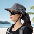 thumbnail image 2 of Kcolen Womens Sun Hat Unisex Sun Hat with Wide Brim for Outdoor Camping and Sports Activities Adjustable Breathable Summer Hat, 2 of 6