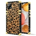 thumbnail image 2 of FKBRCL4U Compatible with Samsung Galaxy A42 5G Case, Brown Leopard Texture Luxury Golden Decoration for Girl Women Soft TPU Shockproof Protective Hard PC Back, 2 of 7