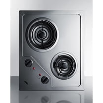21" Wide 230V 2-Burner Coil Cooktop