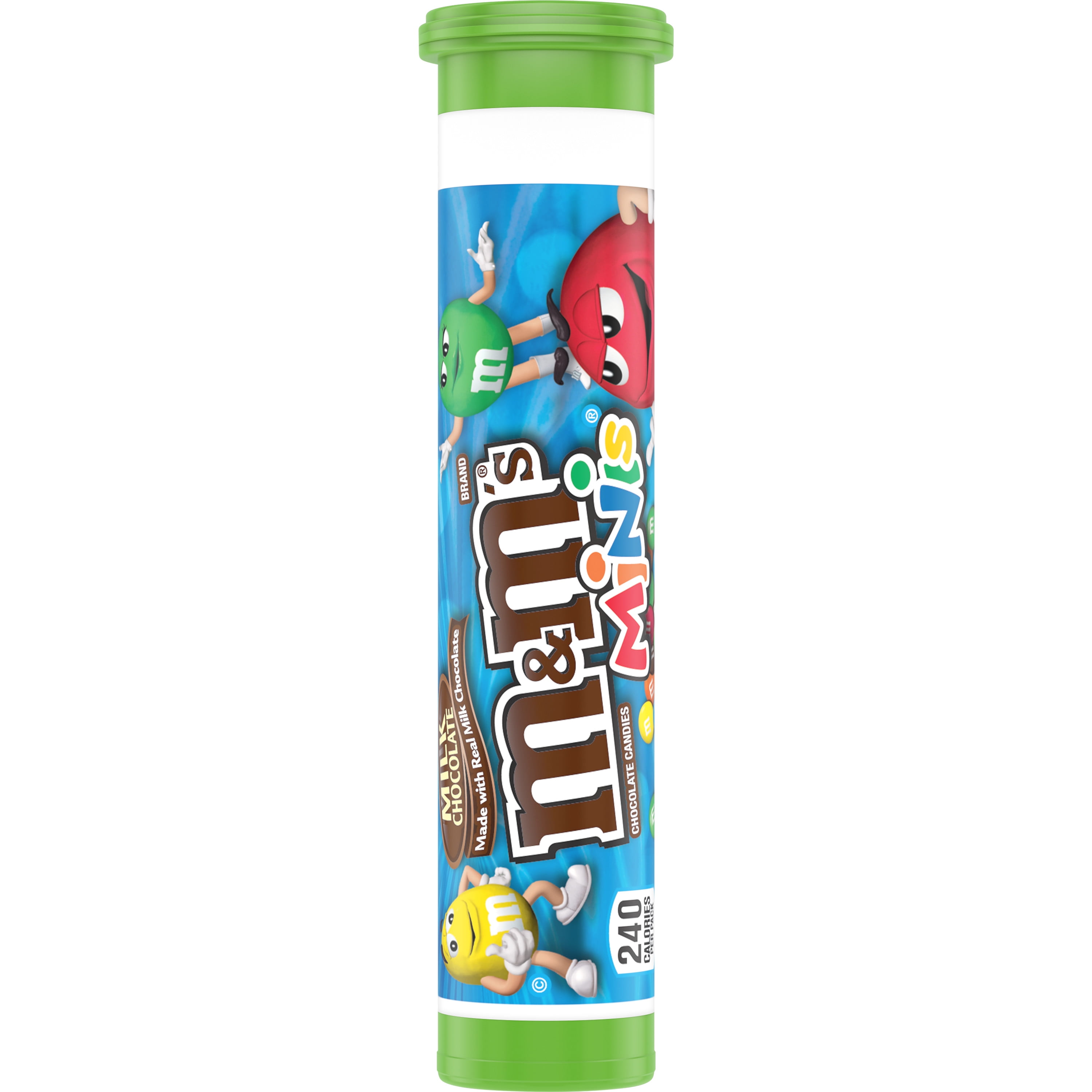 M&M'S Minis Milk Chocolate Candies, mega tube, 1.77 oz., Official