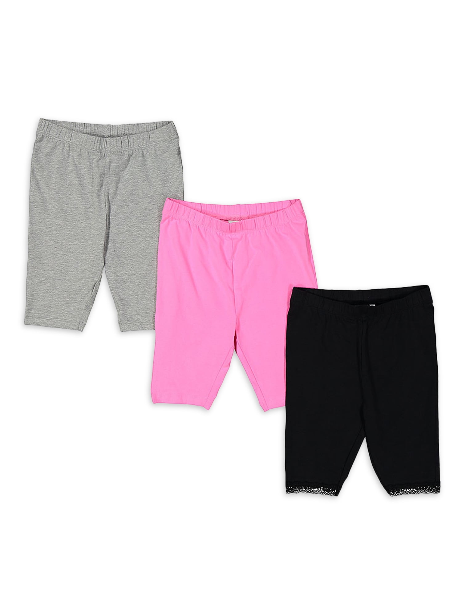 Freestyle Revolution Toddler Girls Knit Bike Shorts, 2Pack (2T4T)