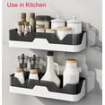 thumbnail image 2 of Juego de 2 estantes de ducha, carrito de ducha sin taladrar, organizador de ducha montado en la pared, cestas de almacenamiento para baño/cocina MFZFUKR BST3079543-1, 2 of 5