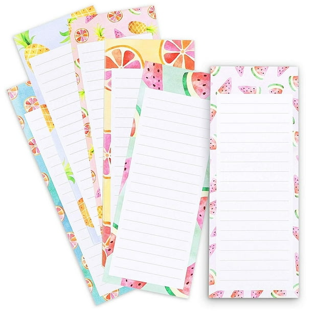 6Pack Notepad Grocery List, To Do List Shopping Note Pad Reminders for Fridge