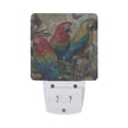thumbnail image 3 of LED Sensor Night Light Auto On/Off Dusk to Dawn Lamp for Bedroom Hallway Colorful Beautiful Parrots 2 Pack, 3 of 7