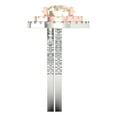 thumbnail image 3 of 2.68 ct Brilliant Round Cut Natural Morganite 18K White/Rose Gold Halo Solitaire with Accents Engagement Bridal Wedding Ring Band Set size 9, 3 of 7
