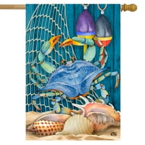 Briarwood Lane Crab Walk Summer House Flag