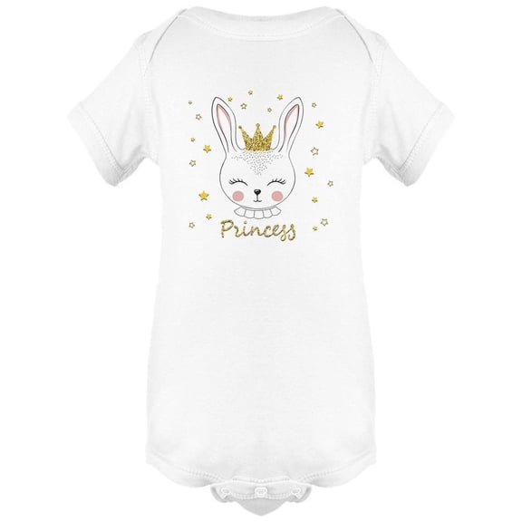 Cute Bunny Princess Design Bodysuit Infant -Image by Shutterstock, 24 Months