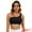 Black, variant on DARING DIVA Women's Three Spaghetti Thin Straps Sports Bra Fitness Tank Top Beige S