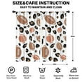 thumbnail image 2 of Blackout Kids Curtains,White Footballs with Leopard Spots Pattern Childrens Insulated Curtains Set Of 2,Bedroom Essentials,Toddler Room Decor 42"x84", 2 of 5