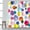 Circles, variant on Watercolor Polka Dot Circles Shower Curtain, Kids Shower Curtain Set with 12 Hooks, Waterproof Washable Decor Bathroom Shower Curtain, 72 x 72 inches