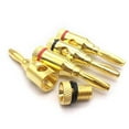 thumbnail image 5 of 10 Pack 24K Gold Plated Speaker Banana Plugs Open Screw Type Speaker Wire Connector Adapter Binding Post Plug Durable, 5 of 9