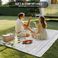 thumbnail image 4 of Green Outdoor Rug for Patio/Deck/Porch, Non-Slip Large Area Rug 5 x 7 Ft, Eucalyptus Leaves Indoor Outdoor Rugs Washable Area Rugs, Reversible Camping Rug Carpet Runner, 4 of 8