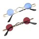 thumbnail image 1 of Classic Vintage Punk Round Sunglasses for Party Fashion Lightweight Metal Frame 2Pcs, 1 of 5