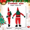 thumbnail image 4 of Precios de Liquidación, Decoración de pared de terciopelo con forma de Papá Noel para escalar, decoración colgante navideña, regalo original para colgar en la pared o en la ventana Akmoler, 4 of 5