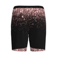 thumbnail image 2 of Haiem Rose Gold Glitter1 Men's Pajama Short with Soft Woven Cotton Elastic Waistband Sleep Short-Large, 2 of 9