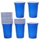 thumbnail image 3 of FELTECHELECTR 50 vasos de plástico desechables de 450 ml, vajilla para fiestas, juegos, cafeterías, bares y restaurantes (azul), 3 of 7