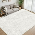 thumbnail image 3 of 8x10 Area Rug for Living Room:Ultra Soft Fluffy Shag Beige Rugs,Large Fuzzy Plush Indoor Non Slip Carpet Washable Rug for Bedroom Kids Nursery Office Dorm Modern Decor(White 8'x10'), 3 of 7