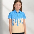 thumbnail image 4 of JIAYUE Child Boys Beach Shirts Ice Cream Print Button Front Summer Classic Tee Lapel Short Sleeve Casual Vacation Top For Kids, 4 of 5