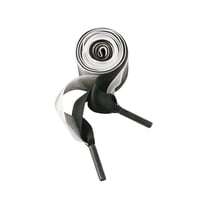 INSPIRE CHIC Satin Ribbon Shoelaces Double Layered Flat Snow Yarn Shoe Laces 1 Pair Gradient Black 200cm/78.74"