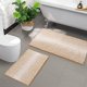 thumbnail image 1 of Juego de alfombras de baño BSICPRO de chenilla, 2 piezas, Bei, 1 of 6