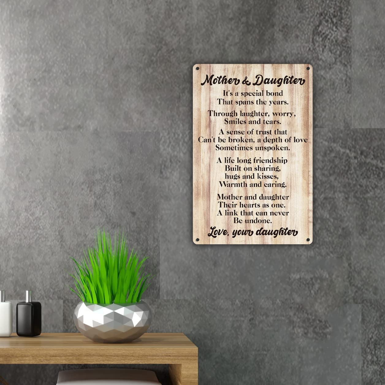 Targa In Metallo Vintage Con Scritta Cavallo - 20,3x30,5 Cm - Per Parete, Decorazione Pub, Casa, Bar