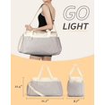 thumbnail image 2 of Bolsas de gimnasio para hombres y mujeres, bolsa de viaje plegable de 40 litros, bolsa de lona ligera para fin de semana con compartimento para zapatos, 2 of 5