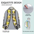 thumbnail image 5 of Excavator and Circle Yellow Pattern Backpack for School, Cute School Bag with Adjustable Shoulder Straps and Padded Back, 15.3"x11"x6.7", 5 of 5