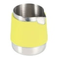 thumbnail image 2 of Taza para Espumar Leche de Acero inoxidable de 350 ml Con Fondo de Silicona, Jarra de Café Con Leche Antiescalduras para Uso en El Hogar, la Oficina y la Cafetería, 2 of 7