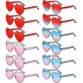 thumbnail image 1 of 12 pares de gafas de sol sin montura shaofei forma de corazón color caramelo para mujeres y hombres, 1 of 5