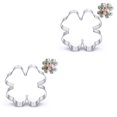 thumbnail image 2 of Langgg Biscuit Mold Leaf DIY Crafts Embossed Mould Stainless Steel Party Kitchen Cake Decorating Tools Sugarcraft Celebration Silver 2Set, 2 of 5