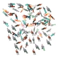 thumbnail image 4 of 100 figuras humanas pintadas multicolor a escala N 1:150 (estilo aleatorio), 4 of 7