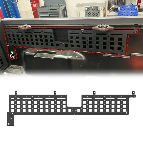 Truck Bed Molle Panels Compatible with Toyota Tacoma 5' Bed 2024 2025,Heavy Duty Steel Molle Panels,Right Side