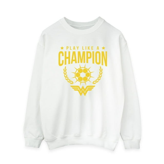 DC Comics Womens Wonder Woman Play Like A Champion Sweatshirt