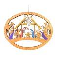 thumbnail image 1 of Belén Ahuecado De Color, Árbol De Navidad, Adorno Colgante De Madera, Decoración Navideña Para Colgar En Puertas Y Ventanas Speravity HA045239-03, 1 of 6