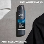 Dove Men+Care Antiperspirant Deodorant Dry Spray For Men Anti-White Marks & Yellow Stains, 72-hour Sweat and Odor Protection Stain Defense Clean with Triple Defense Technology™, 3.8 oz